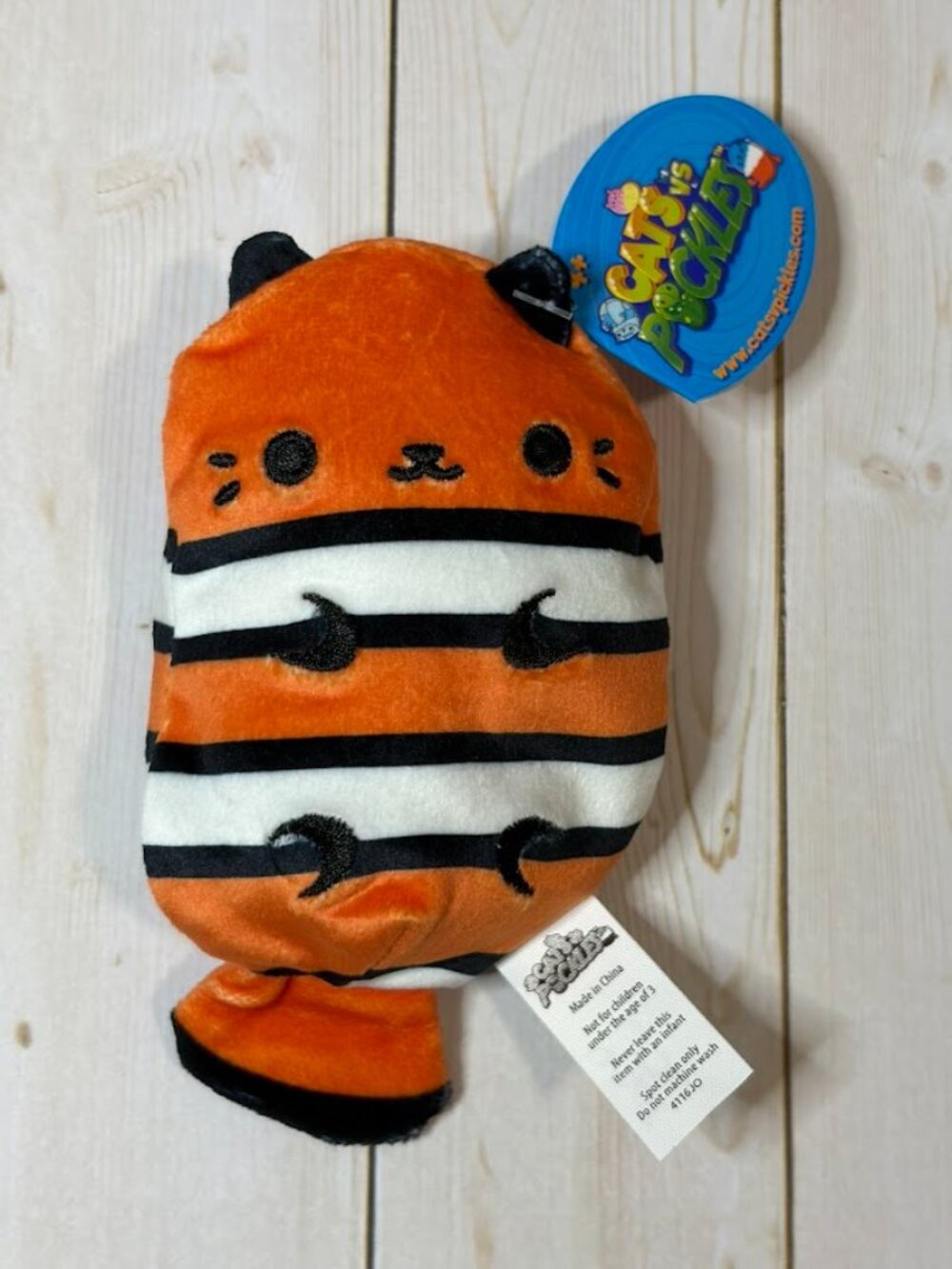 4 for $12 Cats vs Pickles - Ne-meow #128 Orange Striped Cat Plush NWT